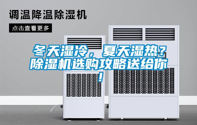 冬天濕冷，夏天濕熱？除濕機選購攻略送給你！