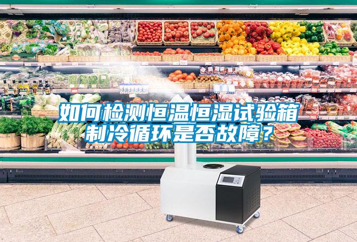 如何檢測恒溫恒濕試驗箱制冷循環是否故障？