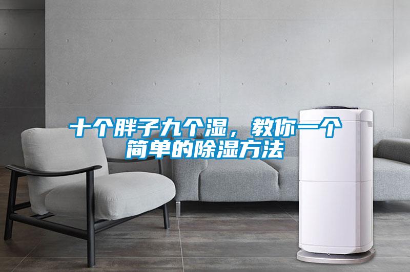 十個胖子九個濕，教你一個簡單的除濕方法