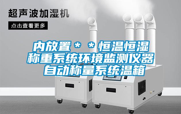 內放置＊＊恒溫恒濕稱重系統環境監測儀器 自動稱量系統溫箱