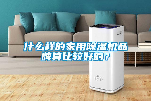 什么樣的家用除濕機品牌算比較好的？