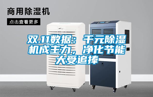 雙.11數據：千元除濕機成主力，凈化節能大受追捧