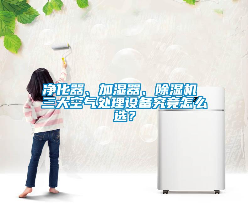凈化器、加濕器、除濕機 三大空氣處理設備究竟怎么選？