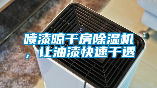 噴漆晾干房除濕機，讓油漆快速干透