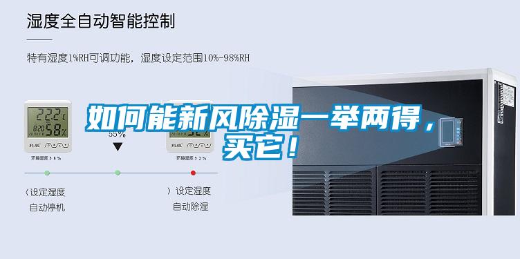 如何能新風除濕一舉兩得，買它！