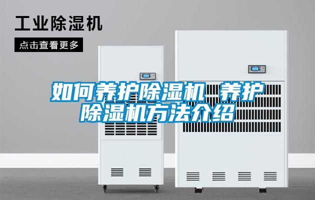 如何養護除濕機 養護除濕機方法介紹