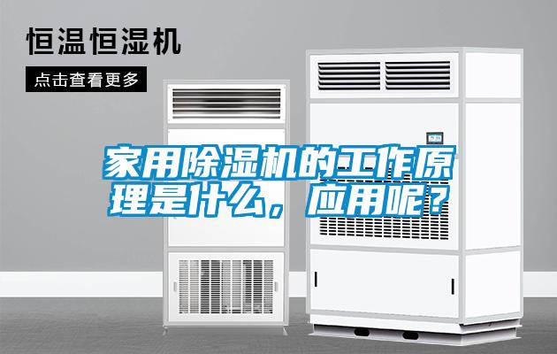 家用除濕機的工作原理是什么，應用呢？