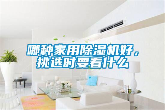 哪種家用除濕機好，挑選時要看什么
