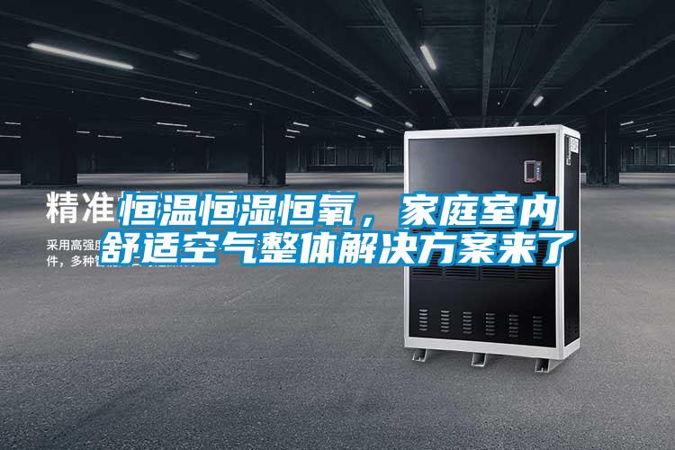 恒溫恒濕恒氧，家庭室內舒適空氣整體解決方案來了