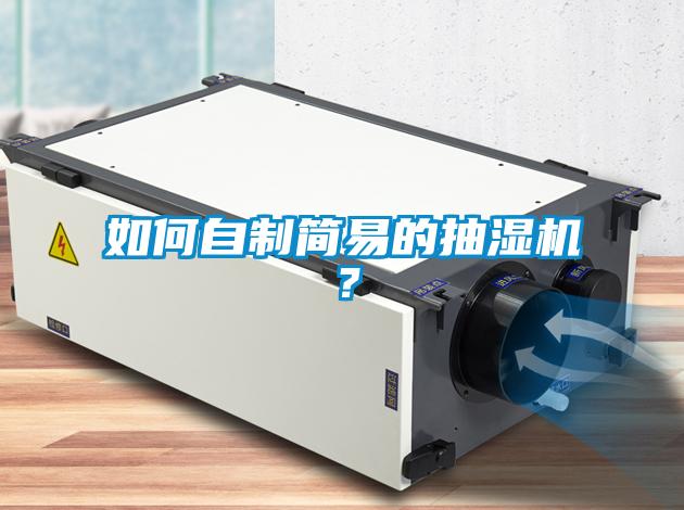 如何自制簡易的抽濕機？