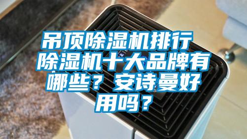 吊頂除濕機排行 除濕機十大品牌有哪些？安詩曼好用嗎？
