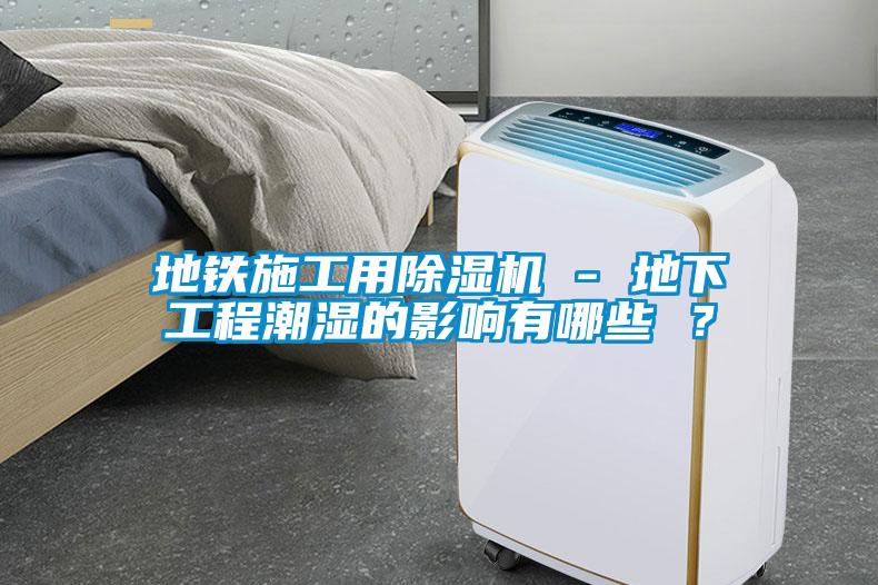 地鐵施工用除濕機 - 地下工程潮濕的影響有哪些 ？