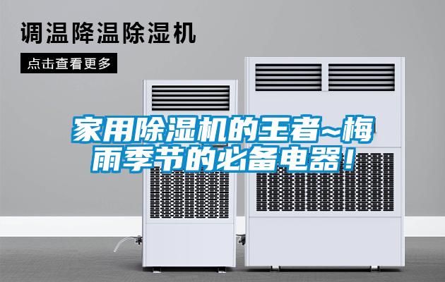 家用除濕機的王者~梅雨季節的必備電器！