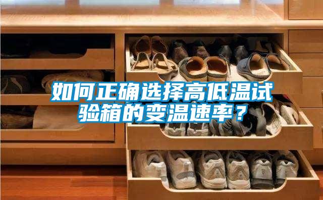 如何正確選擇高低溫試驗箱的變溫速率？