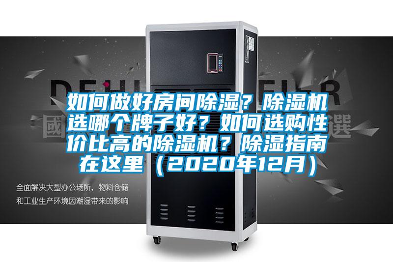 如何做好房間除濕？除濕機選哪個牌子好？如何選購性價比高的除濕機？除濕指南在這里（2020年12月）