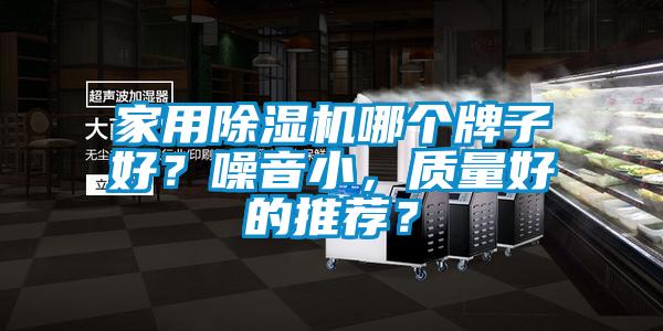 家用除濕機哪個牌子好？噪音小，質量好的推薦？
