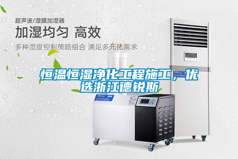 恒溫恒濕凈化工程施工，優選浙江德銳斯