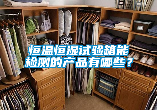 恒溫恒濕試驗箱能檢測的產品有哪些？