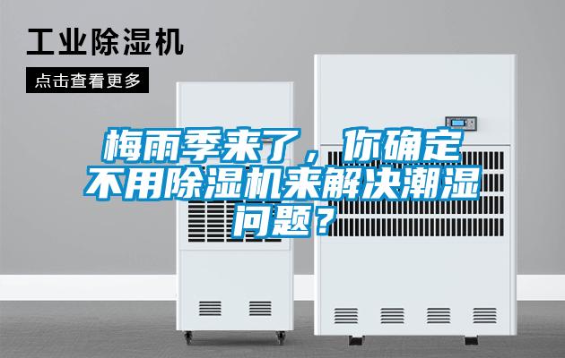 梅雨季來了，你確定不用除濕機來解決潮濕問題？