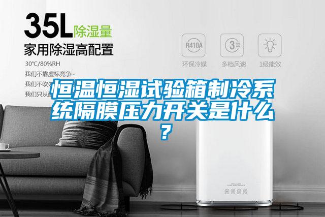 恒溫恒濕試驗箱制冷系統隔膜壓力開關是什么？