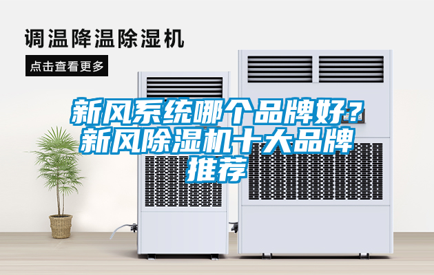 新風系統哪個品牌好？新風除濕機十大品牌推薦