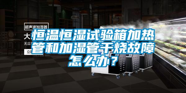 恒溫恒濕試驗箱加熱管和加濕管干燒故障怎么辦？