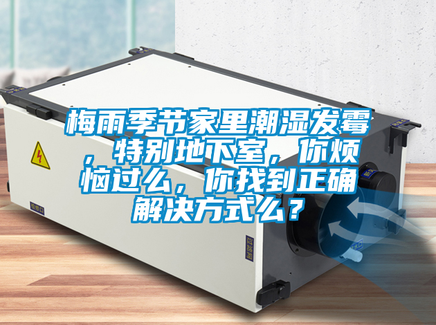 梅雨季節家里潮濕發霉，特別地下室，你煩惱過么，你找到正確解決方式么？