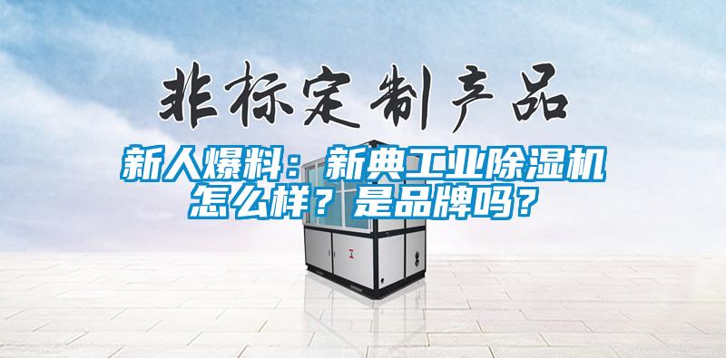 新人爆料：新典工業除濕機怎么樣？是品牌嗎？