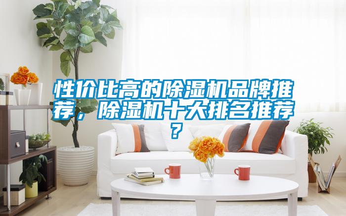 性價比高的除濕機品牌推薦，除濕機十大排名推薦？