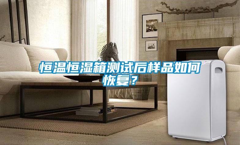 恒溫恒濕箱測試后樣品如何恢復？