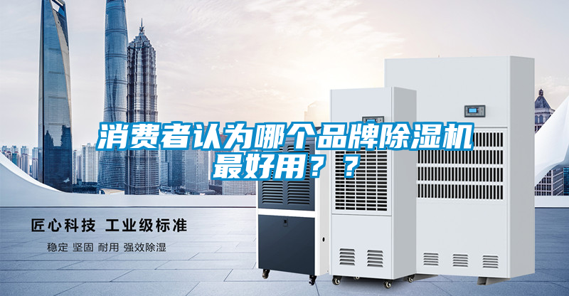 消費者認為哪個品牌除濕機最好用？？