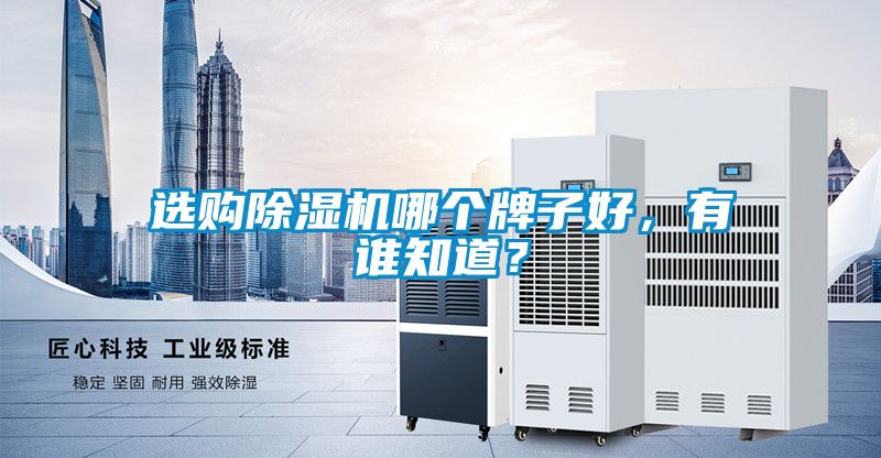 選購除濕機哪個牌子好，有誰知道？