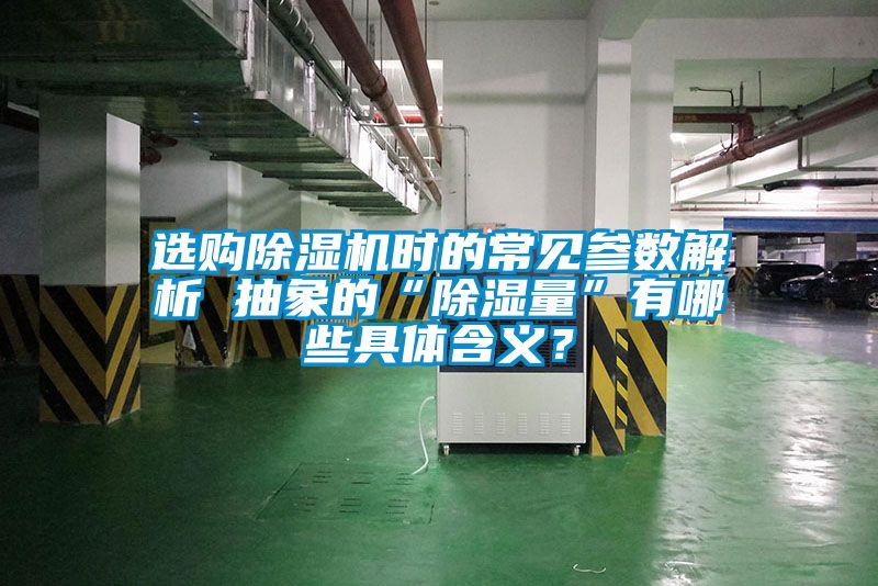 選購除濕機時的常見參數解析 抽象的“除濕量”有哪些具體含義？