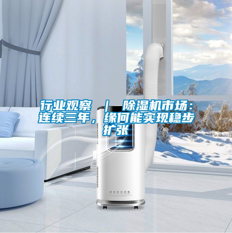 行業觀察 ｜ 除濕機市場：連續三年，緣何能實現穩步擴張