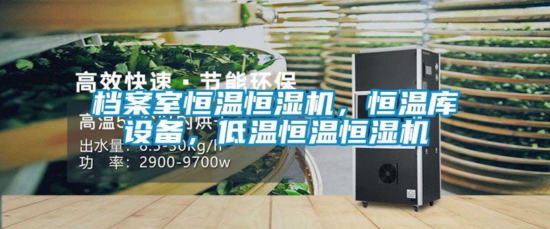 檔案室恒溫恒濕機，恒溫庫設備，低溫恒溫恒濕機