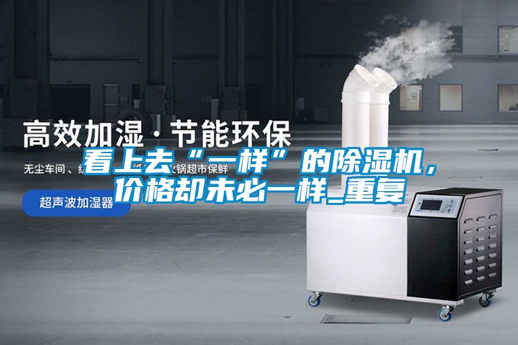 看上去“一樣”的除濕機，價格卻未必一樣_重復