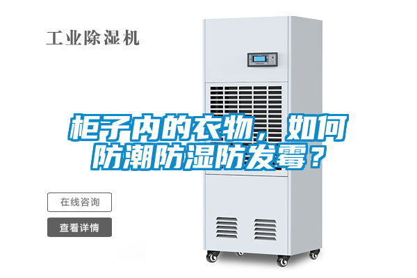 柜子內的衣物，如何防潮防濕防發霉？