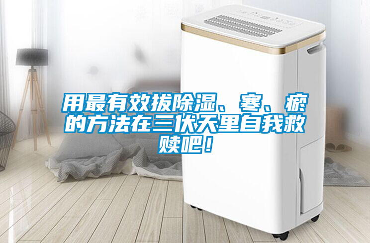用最有效拔除濕、寒、瘀的方法在三伏天里自我救贖吧！