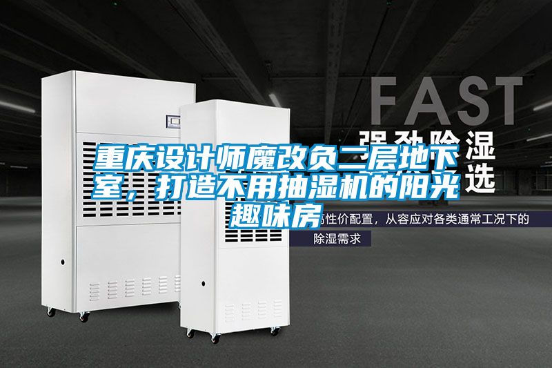 重慶設計師魔改負二層地下室，打造不用抽濕機的陽光趣味房