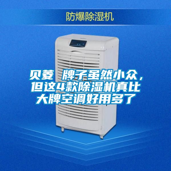 貝菱 牌子雖然小眾，但這4款除濕機真比大牌空調好用多了