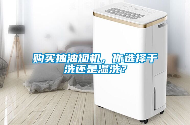 購買抽油煙機，你選擇干洗還是濕洗？