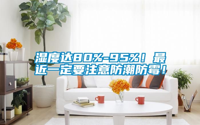 濕度達80%-95%！最近一定要注意防潮防霉！