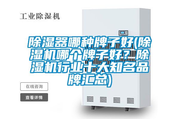 除濕器哪種牌子好(除濕機哪個牌子好？除濕機行業十大知名品牌匯總)