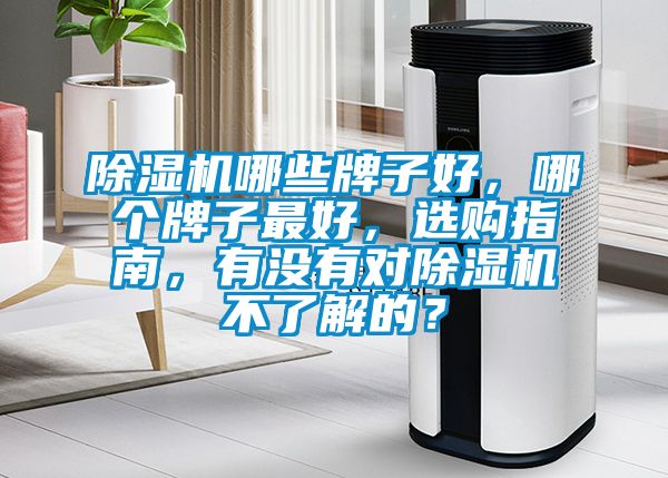 除濕機哪些牌子好，哪個牌子最好，選購指南，有沒有對除濕機不了解的？