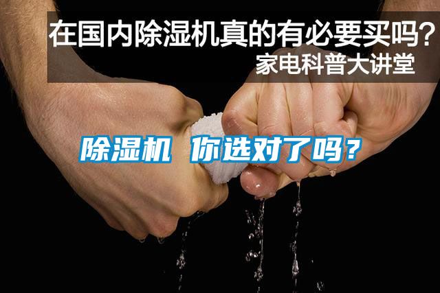 除濕機 你選對了嗎？