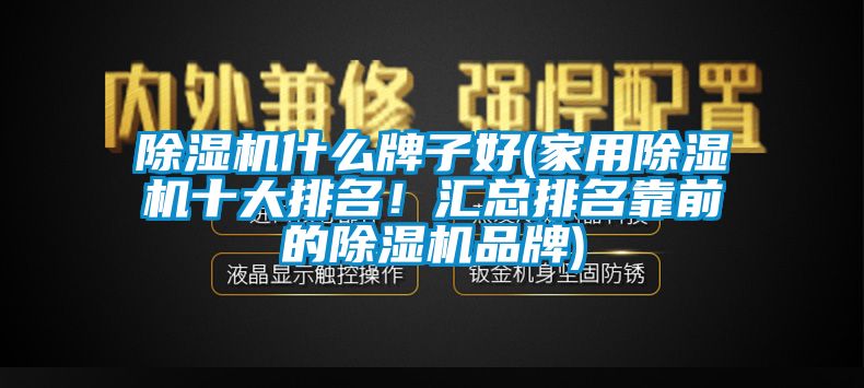 除濕機什么牌子好(家用除濕機十大排名！匯總排名靠前的除濕機品牌)