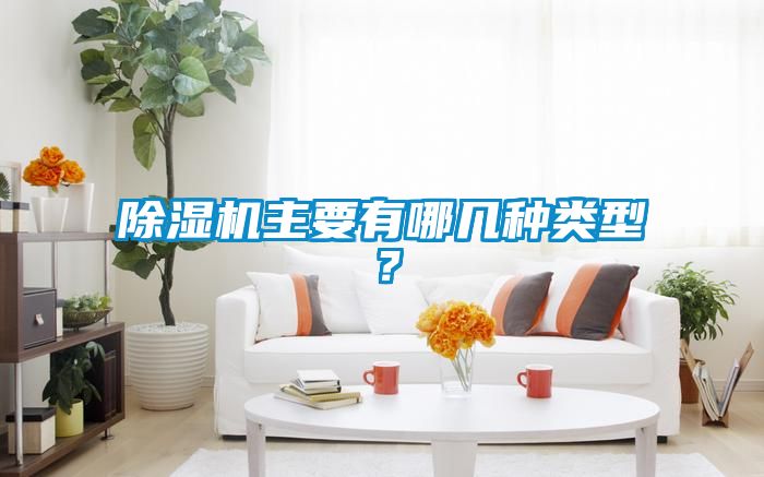 除濕機主要有哪幾種類型？