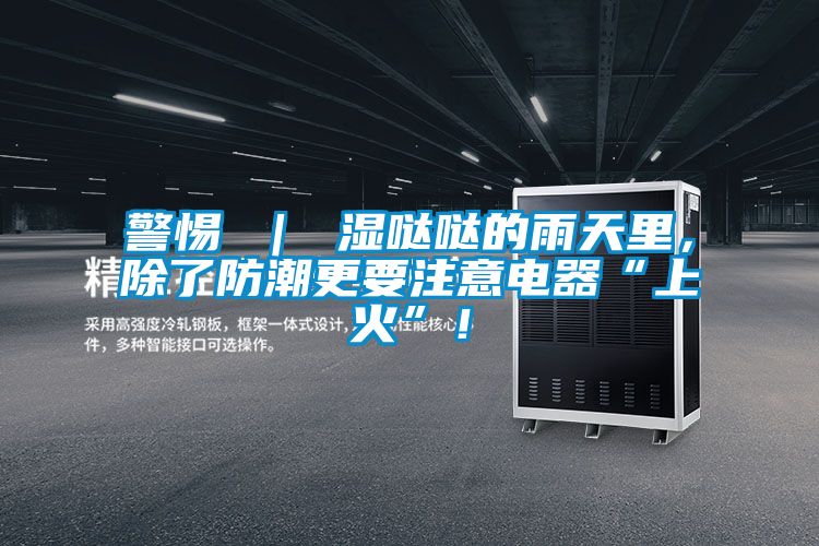 警惕 ｜ 濕噠噠的雨天里，除了防潮更要注意電器“上火”！