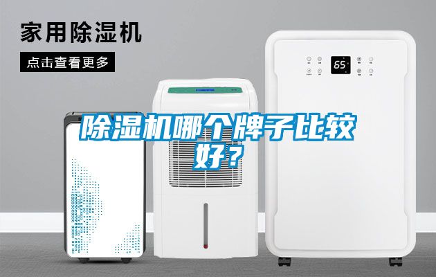 除濕機哪個牌子比較好？