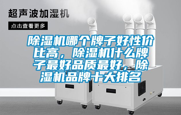 除濕機哪個牌子好性價比高，除濕機什么牌子最好品質最好，除濕機品牌十大排名